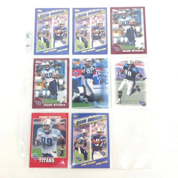 Frank Wycheck Football Card Lot Titans Autograph Inserts Chase Tennessee Vintage - Picture 4 of 16